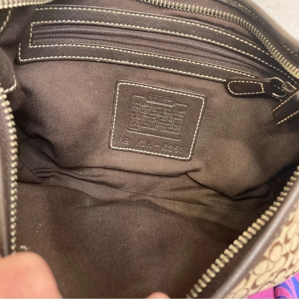 Coach vintage y2k 6351 brown signature mini soho hobo bag